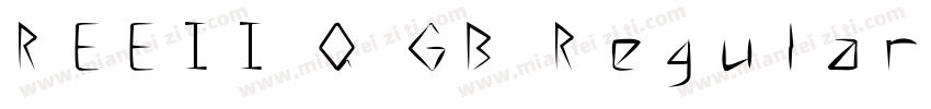 REEII Q GB Regular字体转换